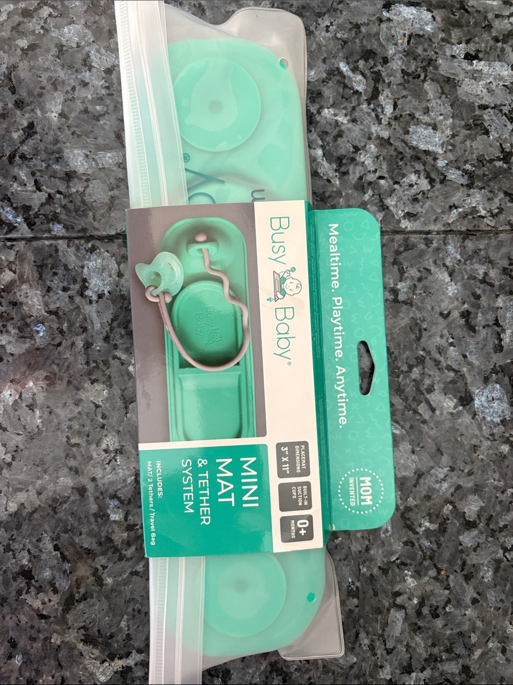 Busy Baby Mini Mat & Teether System - Mint Green